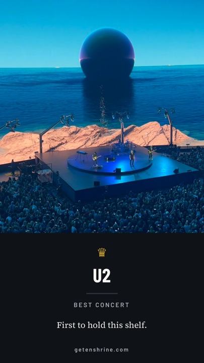 Enshrine card: U2, Best Concert.
